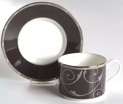 Mikasa Elegant Scroll Black Cup & Saucer 5868025 • $9.99