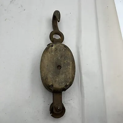 Antique Vintage Pulley U-W  14 In. HEAVY • $19.99