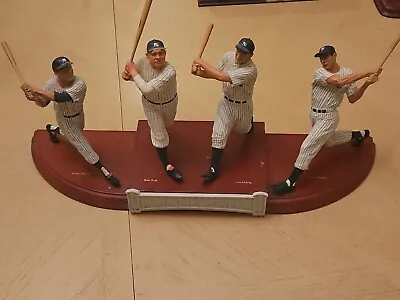Yankees Legends DAMAGED Danbury Mint Figurine Babe Ruth Mantle Gehrig DiMaggio • $230