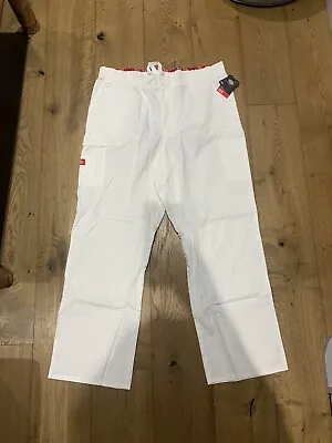 Dickies White Workwear Painters Trousers Size XL • £15