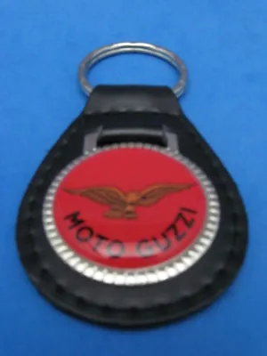 Moto Guzzi Auto Leather Keychain Key Chain Ring Fob #280 • $17.99
