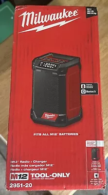 Milwaukee 2951-20 M12 Bluetooth Radio Jobsite Speaker And M12 Charger  • $110