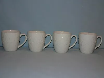 4 MIKASA WOODLAND ED902 MUGS CUPS 3-3/4  Tall • $18.99