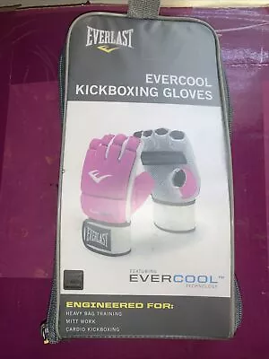 Women's Everlast EverCool Kickboxing Gloves MMA Pink #4403P BRAND NEW In Package • $12.99