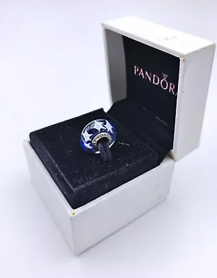 Genuine Pandora Faceted Murano Glass BLUE Stars Bead Charm ALE 925 • £14.99