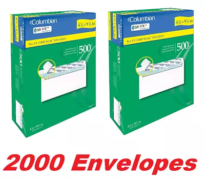 Mead 75503 Columbian No.10 Envelopes Press Seal Office Security Envelope 2000-PK • $74.98