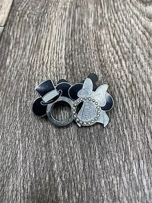 Disney Mickey And Minnie Mouse Wedding Rings Side By Side Sparkle Pin • $10.90