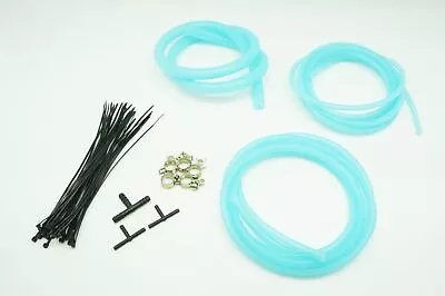 AUTOBAHN88 Engine Silicone Air Vacuum Hose Dress Up Kit CLEAR BLUE Fit Mustang • $35.90