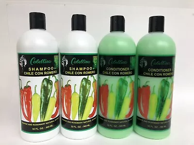 4pk Cabellina Shampoo Conditioner Chile Con Romero Pepper Rosemary Natural 32 Oz • $53