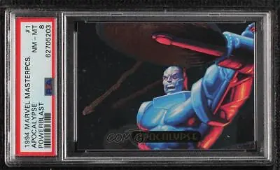 1994 Fleer Marvel Masterpieces PowerBlast Apocalypse #1 PSA 8 0sb0 • $45.10