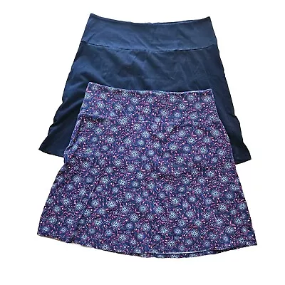 Faded Glory Skirt Bundle Soft Stretch Black Red White Blue Independence Day • $2.99