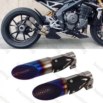 For Triumph Speed Triple RS1200 1200RR 2021-2023 Slip On Exhaust Muffler Pipe • $173.78