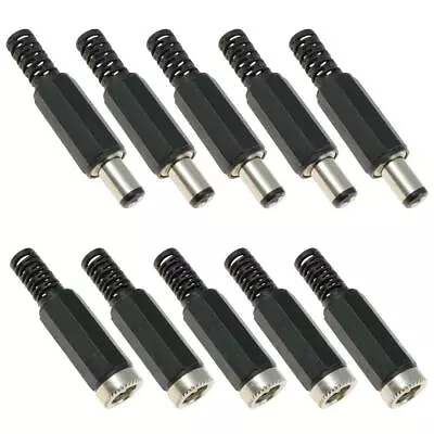 5x 2.5mm X 5.5mm Male + Female Pair DC Power Plug Socket Jack Connector • £3.99