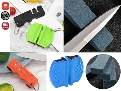 £2.99 • Buy Mini Portable 2 Stages Knife Sharpener Stainless Tool Kitchen Accesories Ceramic