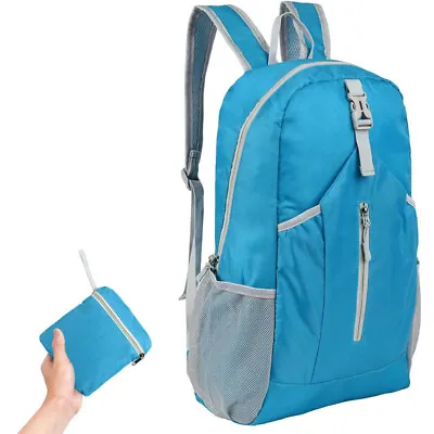 Ultra Lightweight Foldable Backpack 20~35L Waterproof Rucksack Hiking Backpack • £9.95