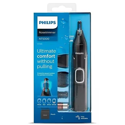 Philips Nose Hair Trimmer Series 5000 Nose Ear And Eyebrow Trimmer NT 5650/16 • $43.94