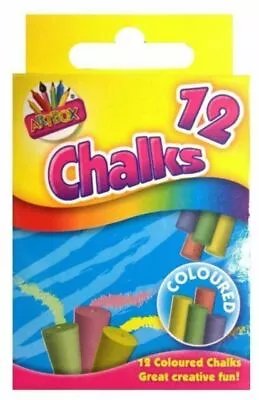 ArtBox Coloured Chalks In Hanging Box - Pack Of 12 • £1.90