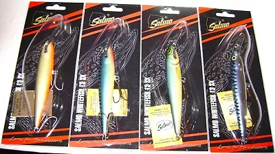 4 Salmo Sinking Whitefish Lures Discontinued Sw13sx Musky Saltwater Nice Lot • $29.99