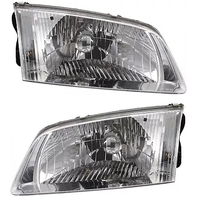 Headlight Set For 2000 2001 2002 Mazda 626 Left And Right With Bulb 2Pc • $61.25