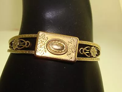 Antique Art Nouveau Simmons Gold Filled Ornate Cuff Bracelet! Estate Find • $84.95