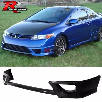 Fit 06-08 Honda Civic Coupe HF-P Style Front Bumper Lip Splitter Spoiler PU • $109.99