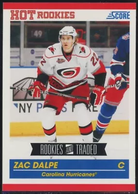 2010-11 Score Rookies & Traded Zac Dalpe Rookie Hurricanes RC #595 • $1.95