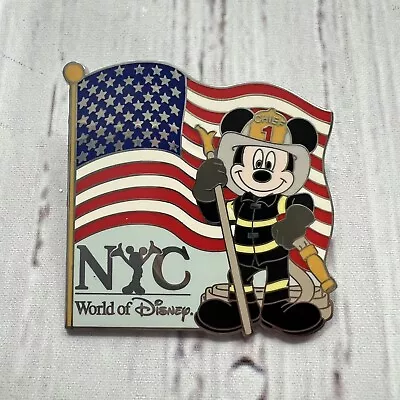 World Of Disney New York NYC Fire Chief Firefighter Fireman Pin READ • $59.99