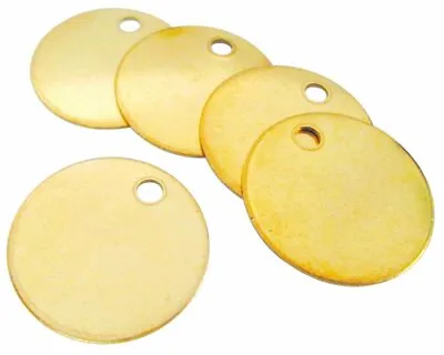 CH Hanson Metal Stamping Blanks - 1-1/4  Blank Tags With Holes Name & Pet... • $46.79