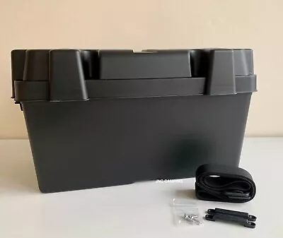 £25.95 • Buy Large 110Ah Leisure Battery Box Enclosure Cover & Strap Motorhome Caravan Camper