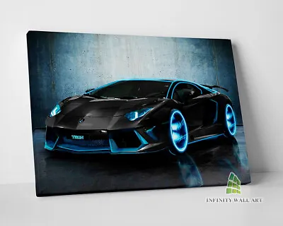 Lamborghini Car Canvas Art Wall Art Print Picture Sports Cars Framed Decor -E352 • £9.41