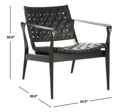 $603 • Buy Safavieh Dilan Leather Safari Chair, Reduced Price 2172713895 SFV9005C