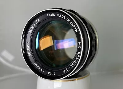 Minolta 58mm F/1.4 MC Rokkor-PF Lens • $35