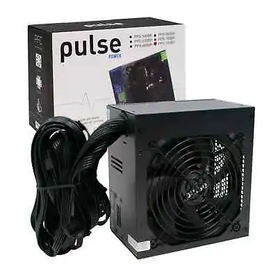 £28.50 • Buy Pulse 750W PSU 120mm Silent Fan PFC 8-Pin PCI-E 6x SATA Black PC Power Supply