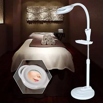 16X Diopter LED Facial Magnifying Floor Stand Light Lens LampLight Magnifier USA • $35