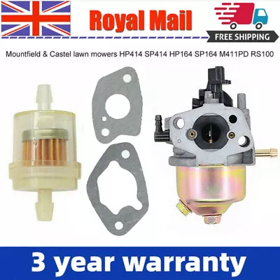 NEW Carburettor Carb For Mountfield SP414 HP164 SP164 M411PD RS100 Lawn Mower UK • £9.76