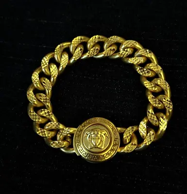 Versace Gold Chain Bracelet Medusa Classic 18cm • $135