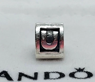 $24 • Buy PANDORA STERLING SILVER LETTER ALPHABET U CHARM - Stamped 925 ALE - #790323