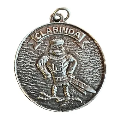 Vintage Clarinda Silver Tone Pendant 1985 VA Tech Medal • $10.49