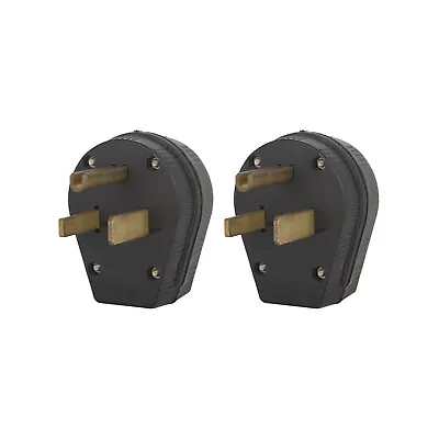 2-pk NEMA 6-50P Male Plug 50A 250V Welder Dryer Power Plug 6-50 • $20.99