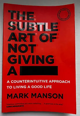 $22 • Buy THE SUBTLE ART OF NOT GIVING A FCK BOOK **FAST FREE SHIPPING** Great Condition
