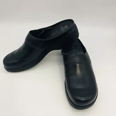 Mephisto Shoes Women’s 9 Mule Clogs Black Leather Slip On Comfort Walking • $40