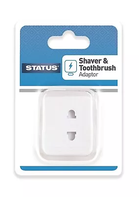 Shaver Shaving Adaptor Plug 1A Fused White Adapter For Shavers & Toothbrushes  • £2.99