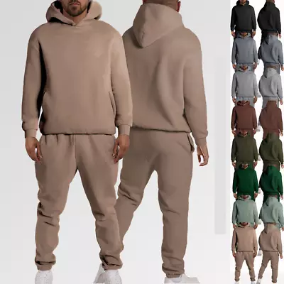 Mens Sweatsuits 2 Piece Hoodie Tracksuit Sets Casual Pants Jogging Suits • $39.20