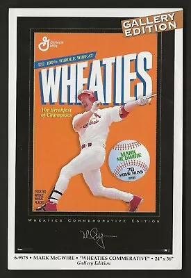 Costacos Brothers Mark McGwire  Wheaties  6  X 4  Mini Poster • $9.95