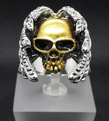 Men's Womans Skull And Feathers Ring Size 9(R1/2S)  • £12.85