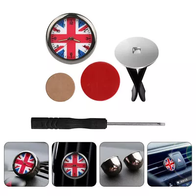 1 Set Union Jack Party Decorations Creative Miniature Union Jack Car Clock • £8.46