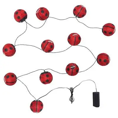 IKEA SOLVINDEN LADYBUG LED String Light With 12 Lights Battery Operated Outdoor  • $26.75