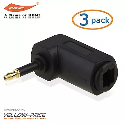 Right Angle Optical Mini TOSLINK To TOSLINK Adapter Fiber Optic Digital Audio • $7.59