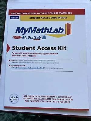 MyMathLab: Student Access Kit (2006 3rd Edition) Unused - Pearson • $8.12