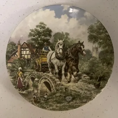 £4.99 • Buy Wedgwood Horse Plate Off To Work By John L Chapman From Life On The Farm Series